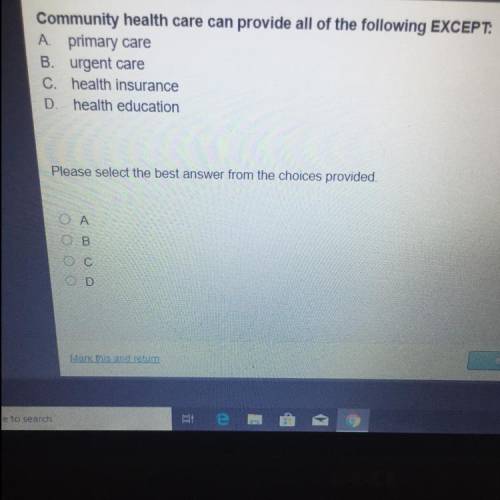 HELPPP PLEASEEE !! Community health care can provide all of the following EXCEPT:

A primary care