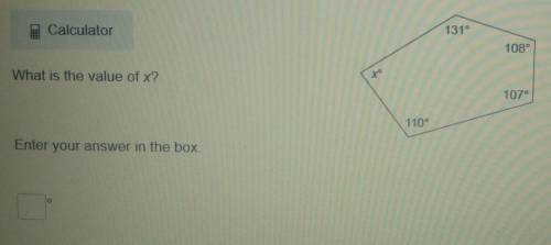 What's the value of x?enter your answer in the box