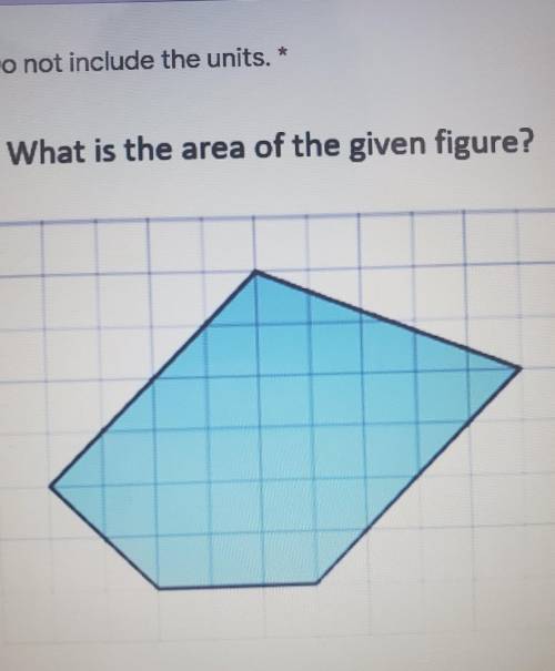 5. What is the area of the given figure?