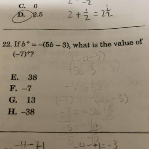 Help with number 22. Image above.