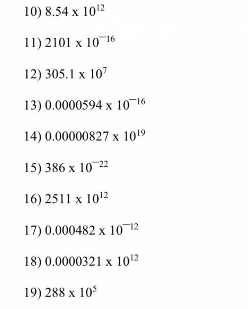 Scientific Notation to Standard Form- I will give brainliest
