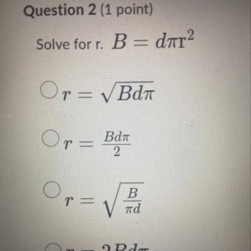 Solve for r:
B=dPIEr^2