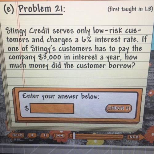 Stingy Credit serves only low-risk cus-

tomers and charges a 6% interest rate. If
one of Stingy's