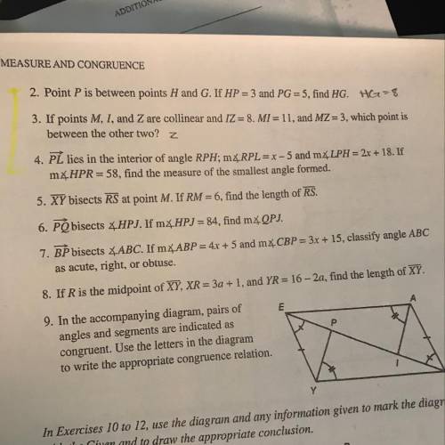 On #4 I need help. It’s geometry. Pleaseee help!
