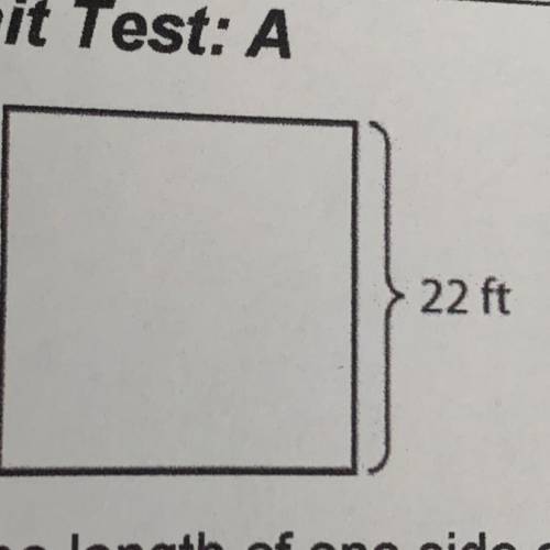 22 ft

What is the length of one side of the
square shown above in meters?
(1 m = 3.28 ft.)