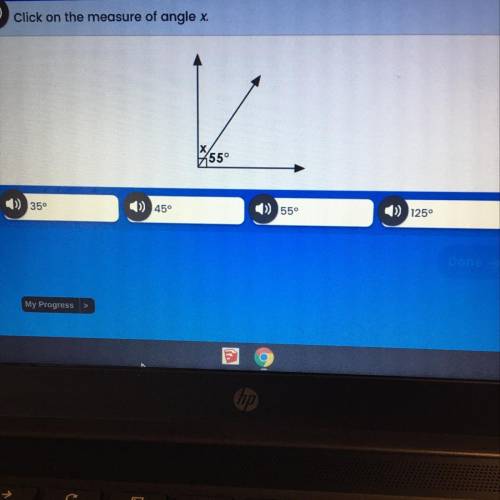 Last Question! What is the measure of angle? Worth 20 points!