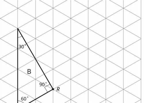 6. Rotate Triangle LaTeX: BB 90 degrees clockwise using LaTeX: RR as the center of rotation. In the