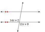 Solve for x. (Geometry)