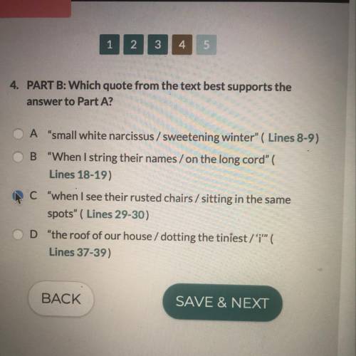 PART B: Which quote from the text best supports the answer to Part A