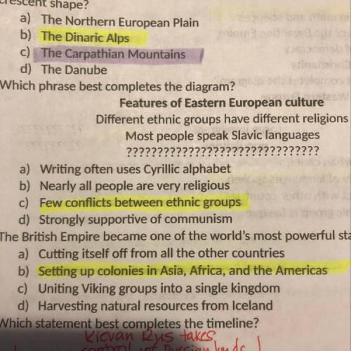 **looking at number 14 ONLY**

14. Which phrase best completes the diagram?
a) Writing often uses