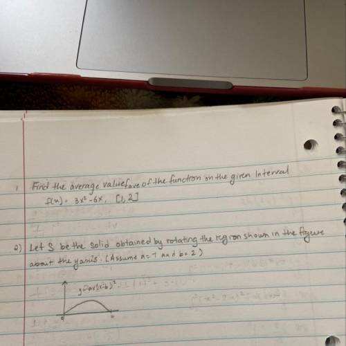 Need help with these questions (calculus)
