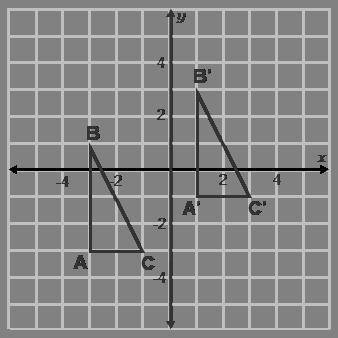 On a coordinate plane, triangle A B C is shifted 4 units to the right and 2 units up to form triang