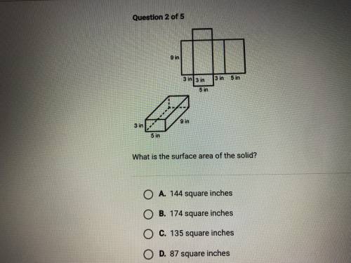 What is the surface area of the soild?