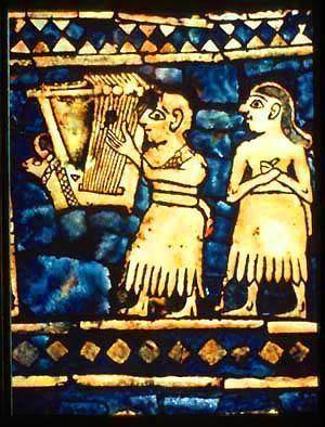 This image is from a Sumerian mosaic called the Standard of Ur. Which of these is true about the mo