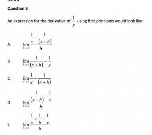 Differentiation from first principles! please help :)