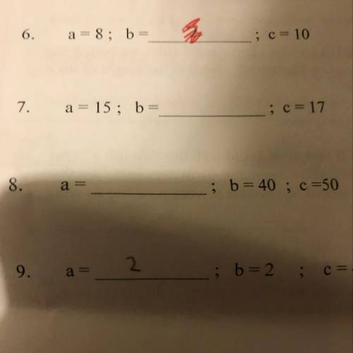 A= (blank); b=40 ; c=50