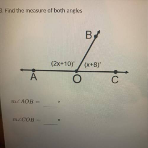 Find the measure of both angles