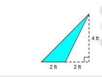 Find the area of the shaded triangle