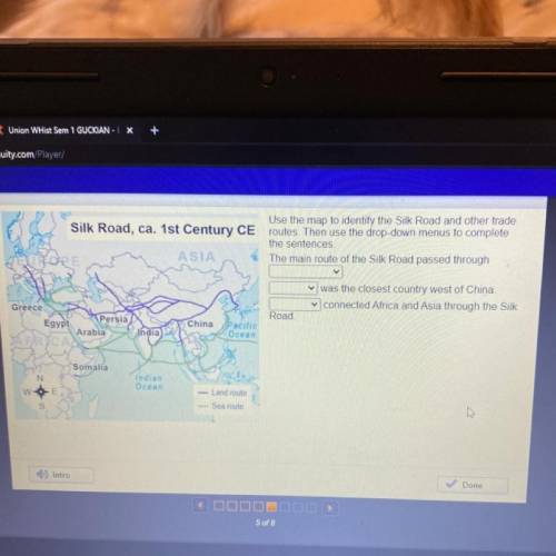 PLEASEEEEEE HELPP MEEEEEEE  Use the map to identify the Silk Road and other trade

routes. T