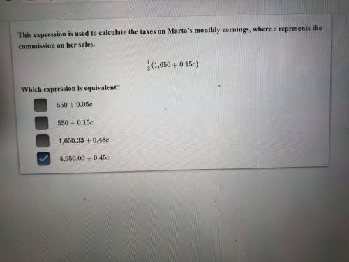 Is this answer right that I choose?