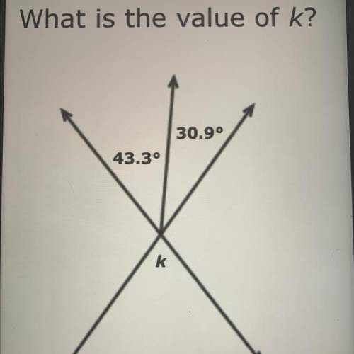 What is the value of k?