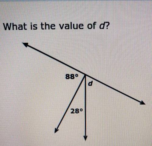 What is the value of d
