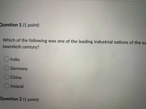 Which of the following was one of the leading industrial nations of early 20th century