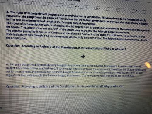 Amendment Process Questions I need help!!