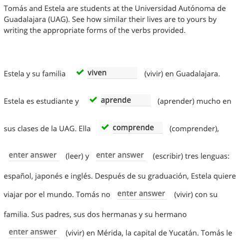 Tomás and Estela are students at the Universidad Autónoma de Guadalajara (UAG). See how similar the