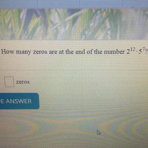 How many zeros are at the end of the number ^