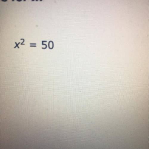 Solve for X , thanks