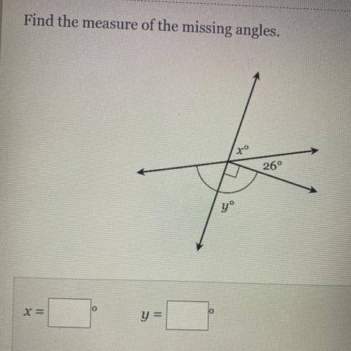 Find the measure of the missing angles.
Helpp