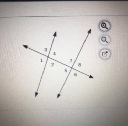 Identify a pair of same-side interior angles￼