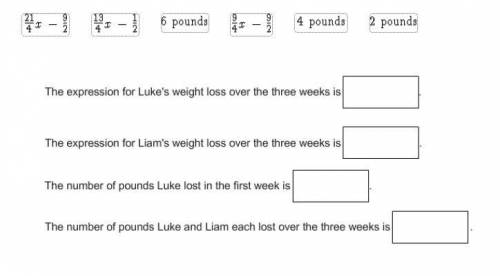 Luke started a weight-loss program. The first week, he lost x pounds. The second week, he lost poun
