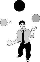 1. the ball has no energy

2. it has both potential and kinetic energy
3. all of the ball's energy