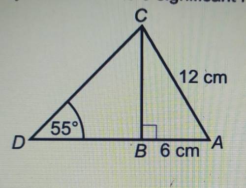 PLEASE HELP ME

AB = 6 cm, AC = 12 cmCalculate the length of CD.Give your answer to 3 significant