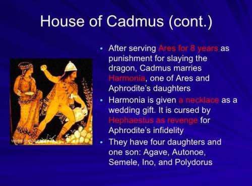 1. Is there a specific reason why Ares is angry at Cadmus? What does this reinforce as to man’s rel