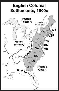 What best explains the location of these colonial settlements in North America?

a) The climate al