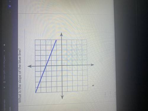 What is the slope of this blue line