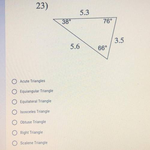 Classify the triangle by its side lengths.