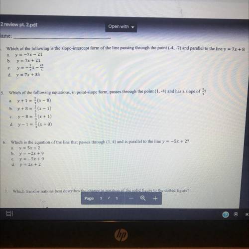 DOES ANYBODY KNOW THE ANSWERS???Answer ASAP