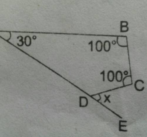 Find out the value of x in the following polygon with the formula