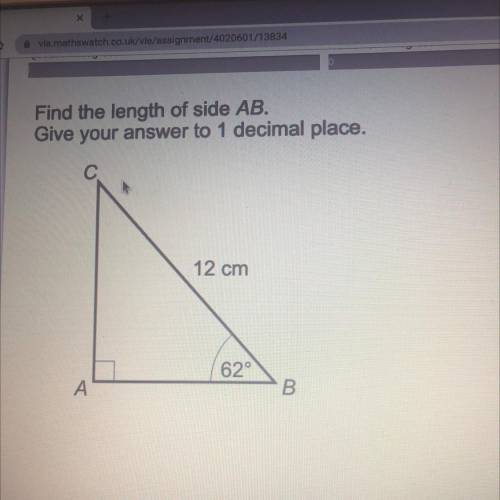 Find the length of side AB