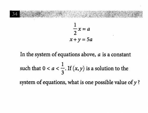 SAT Math Explanation needed!

(view attached image) In the system of equations above, a is a const