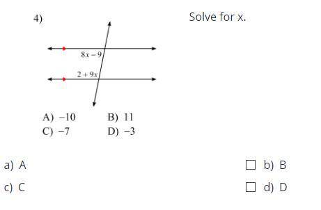Solve for x help me please