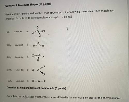 Please Help! Anything will be greatly appreciated!

Use the VSEPR theory to draw the Lewis structu