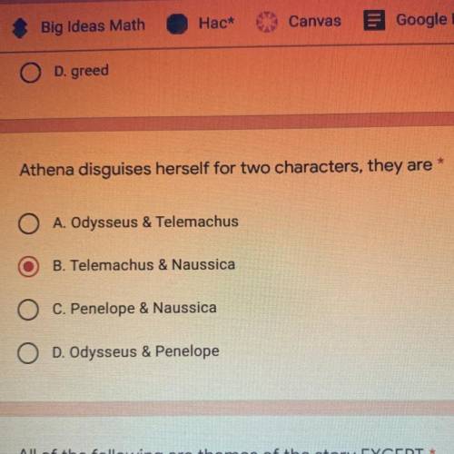 Athena disguises herself as two characters they are which one