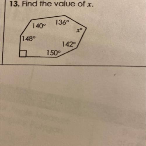 Find the value of x?