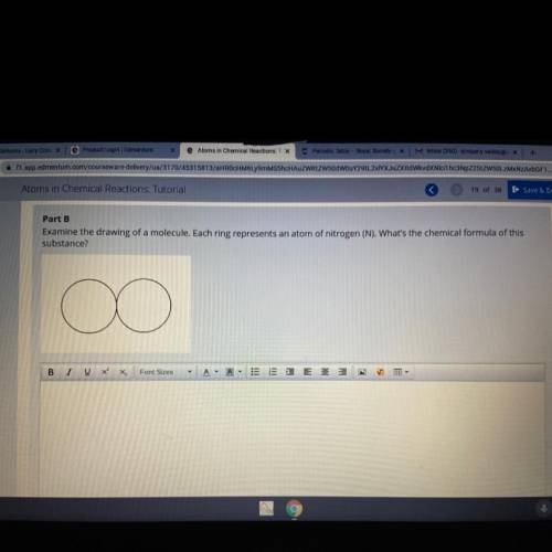 THIS ONE IS URGENT!!!

Examine the drawing of a molecule. Each ring represents an atom of nitrogen