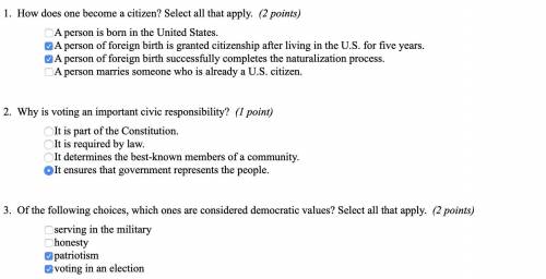 BRAINLIEST TO THE CORRECT ANSWER!!! How does one become a citizen? Select all that apply. Why is vo